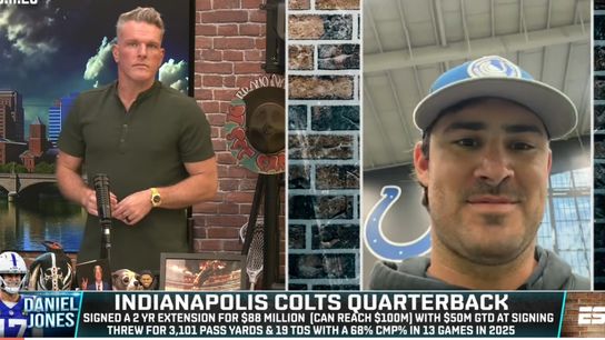 "Tough As They Come": Steelers Get Enormous Endorsement For Michael Pittman Jr From Colts' Daniel Jones. Photo by The Pat McAfee Show