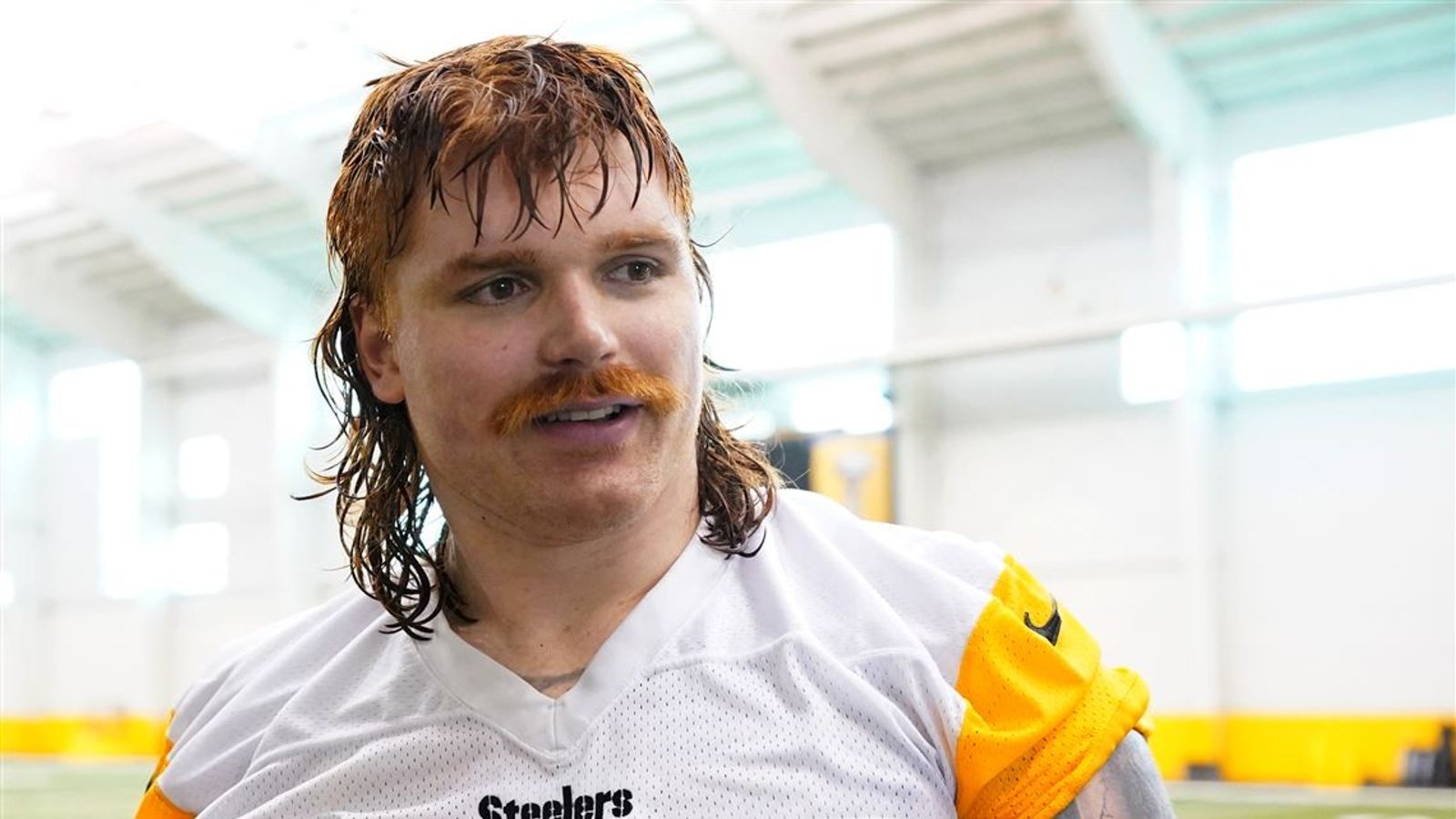 Steelers' Gennings Dunker's Transition To Guard Could Be Easy Given Iowa's Playstyle (Steelers News). Photo by Matt Freed / Pittsburgh Post-Gazette 