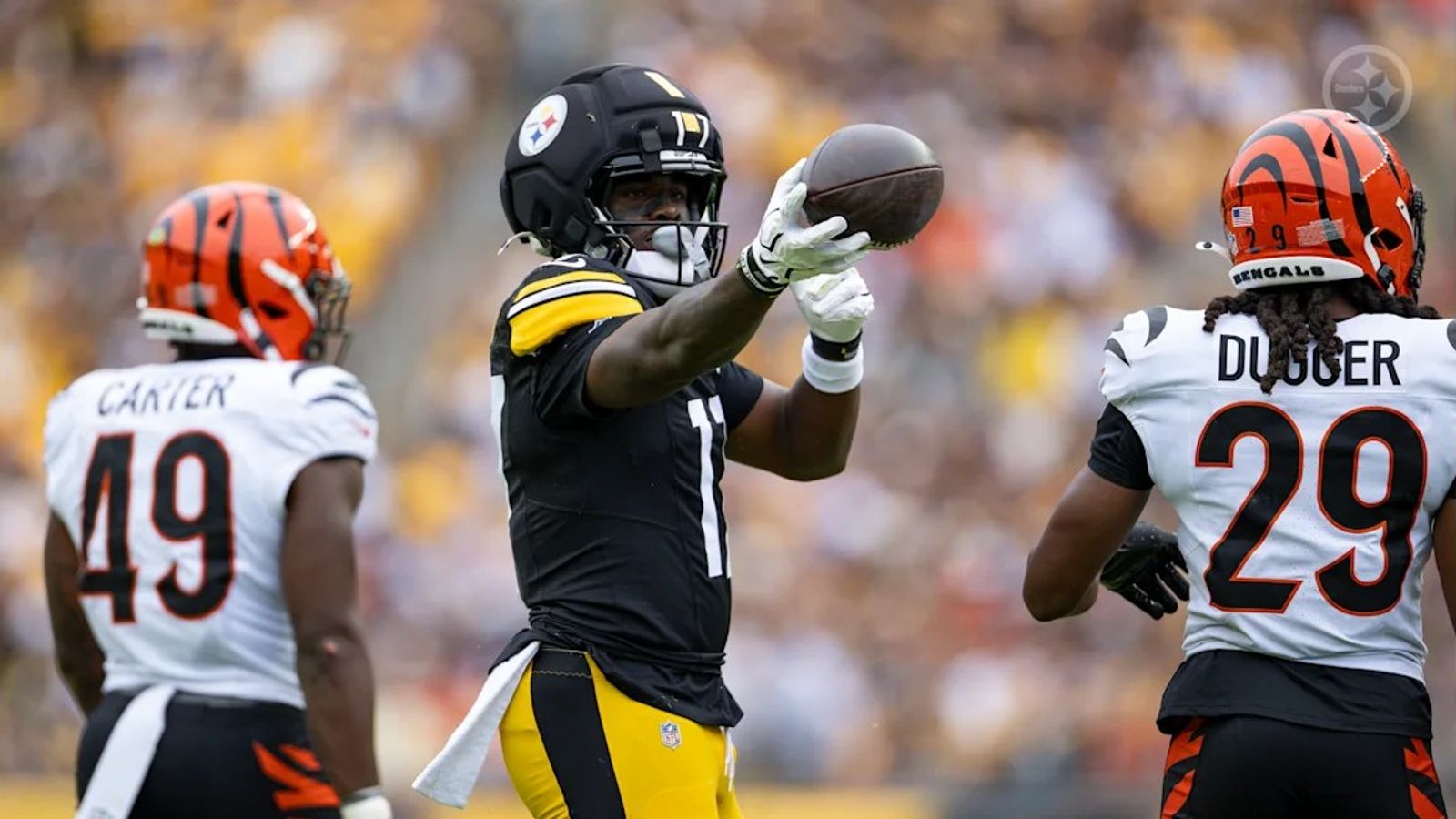Steelers' Germie Bernard May Have Finally Passed Roman Wilson After A Critical Mistake In Week 3 (Steelers News). Photo by Karl Roser / Pittsburgh Steelers