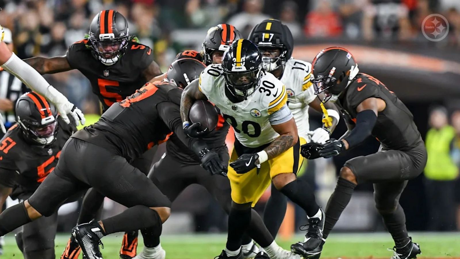 Steelers May Need To Seriously Tone It Down With Jaylen Warren's Snap Count (Steelers News). Photo by Jordan Perez / Pittsburgh Steelers
