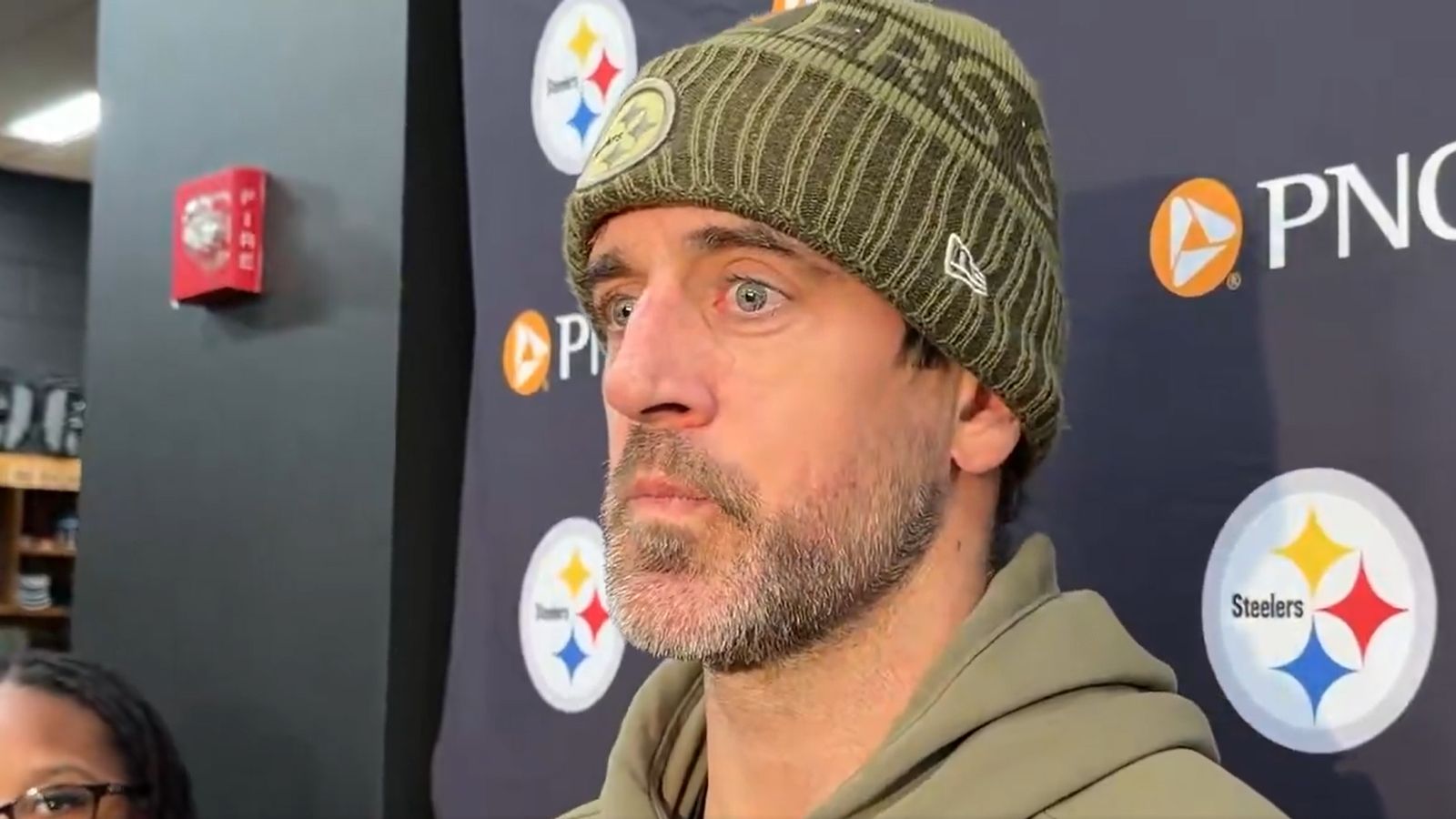 Steelers' Aaron Rodgers Explains "Happy Battles" While Trying To Rehab Fractured Wrist (Steelers News). Photo by X: @bepryor