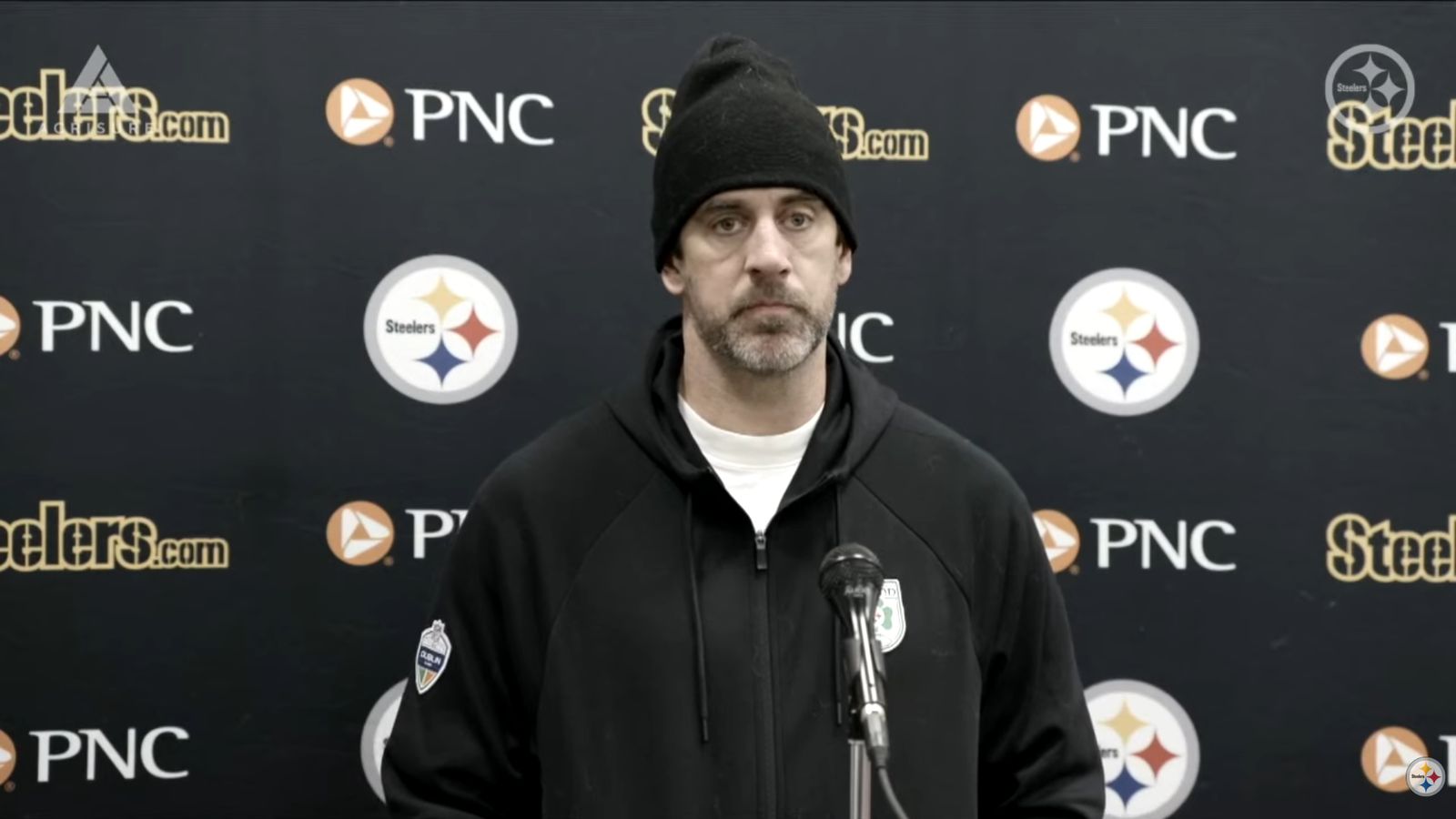 Steelers' Aaron Rodgers Now Facing League Discipline After Controversial Post-Game Words Following Loss To Browns (Steelers News). Photo by YouTube: Pittsburgh Steelers