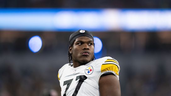 Steelers Fans Have Absolutely No Reason To Worry About Another Broderick Jones Issue With Rookie Max Iheanachor . Photo by Kyusung Gong / AP Photo