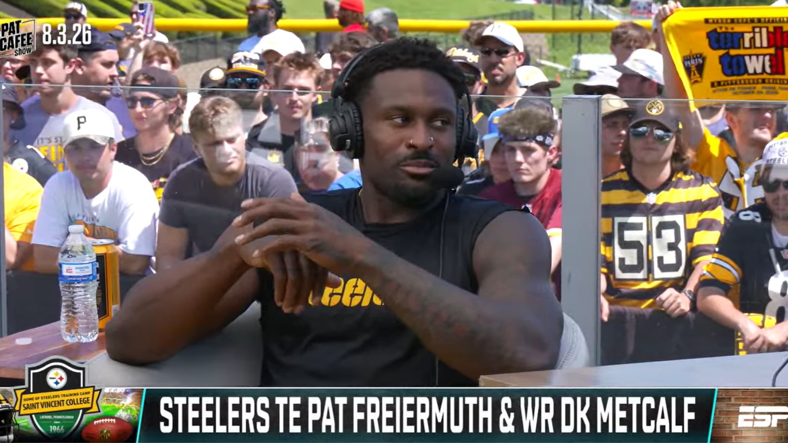 Steelers' DK Metcalf Gives Bold Take On New Offense: "The Best" (Steelers News). Photo by YouTube / The Pat McAfee Show