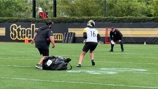 Steelers Rookie Drew Allar Detailed "Different" Practices During Final Week Of OTAs (Steelers News). Photo by X: @937theFan