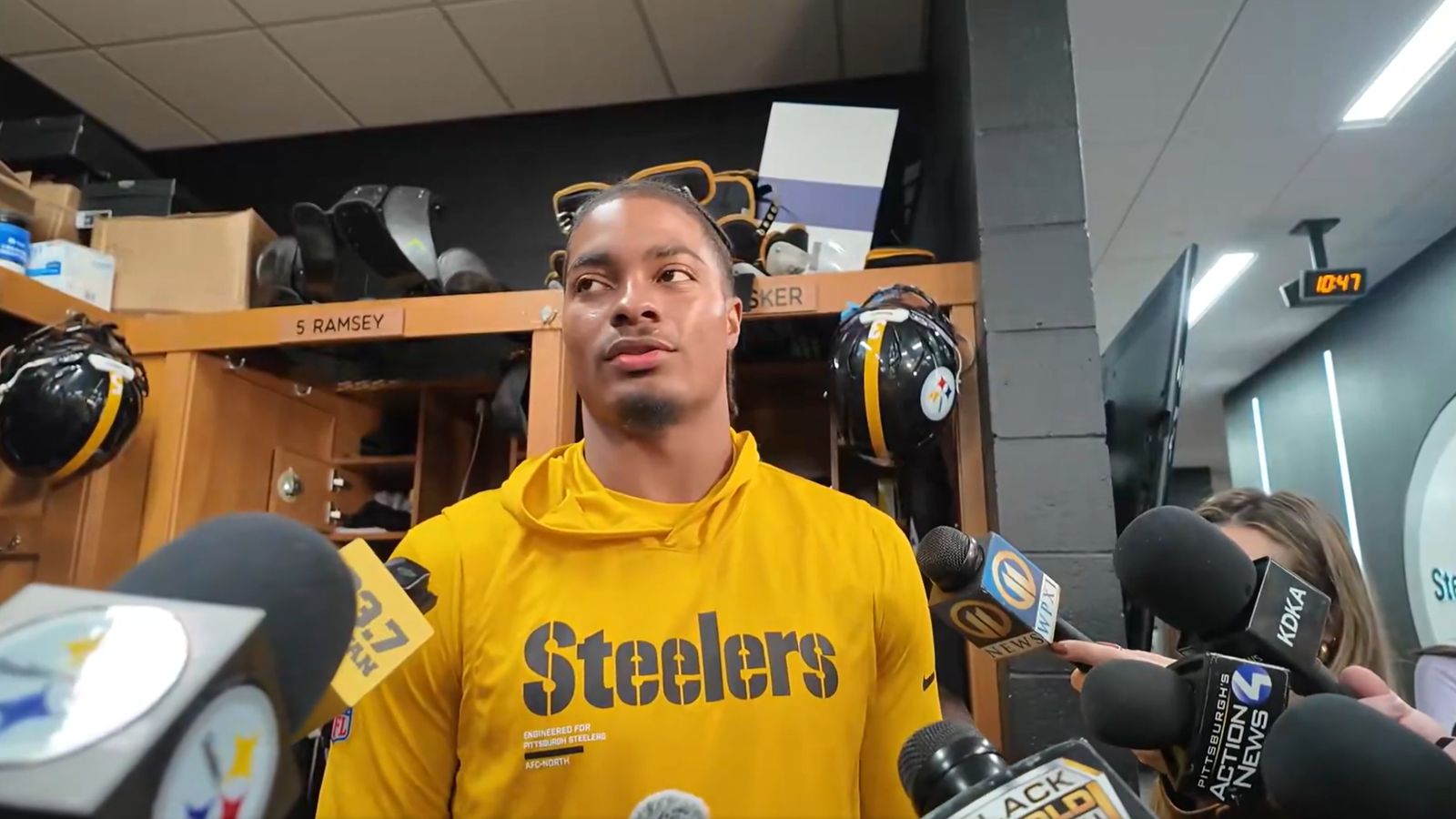 Steelers Safety Jaquan Brisker Speaks On Playing In Paris Amid Civil Unrest (Steelers News). Photo by X: @AshleyWenskTV