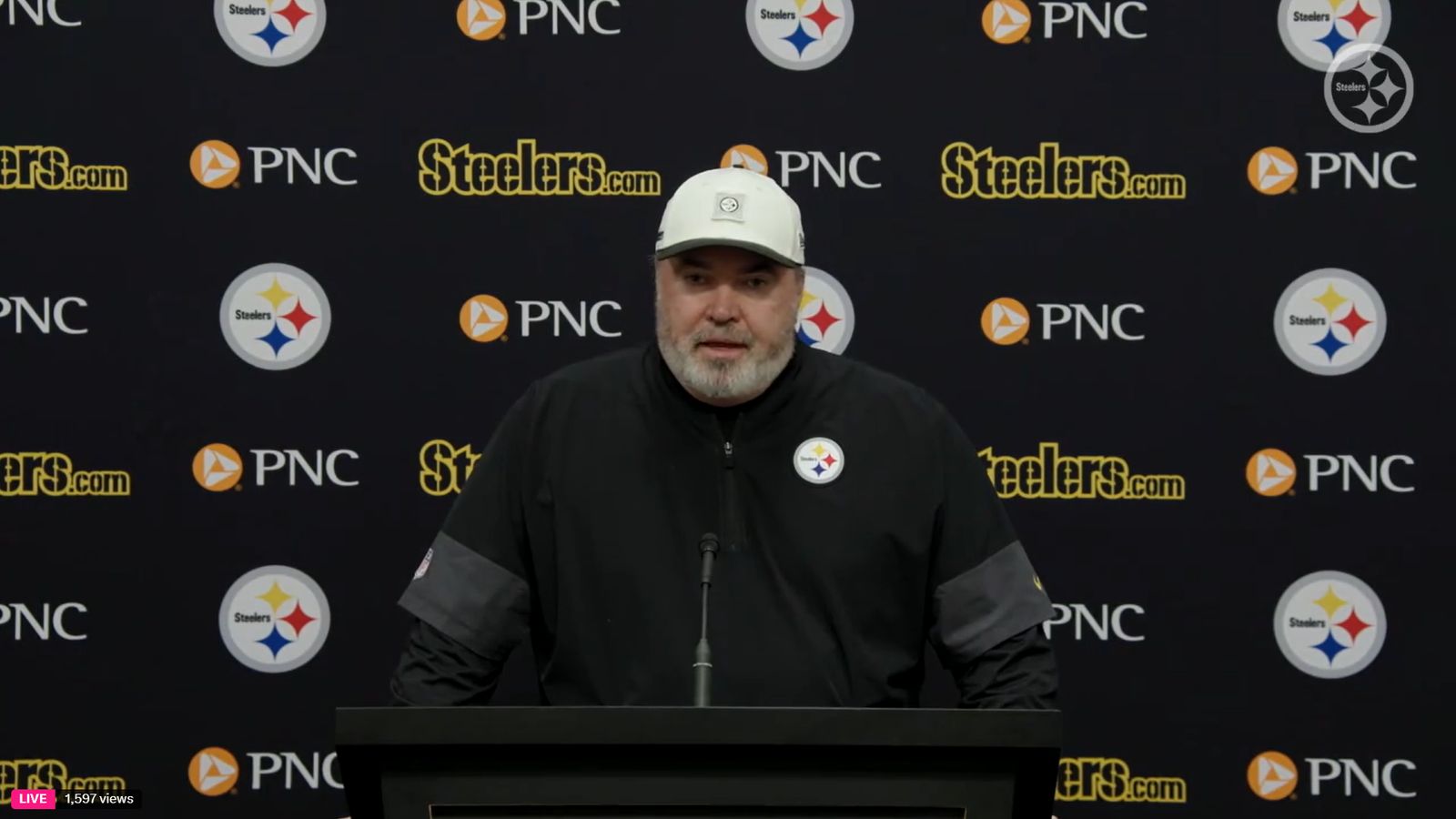 Steelers' Mike McCarthy Explains 1 Benefit Of The Frustrating Aaron Rodgers Saga (Steelers News). Photo by X: @Steelers