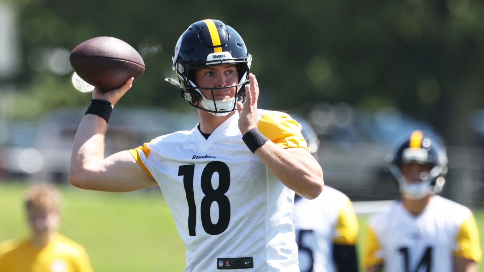 Steelers' Will Howard Gets Surprising QB Comparison Amid 1 Big Physical Concern (Steelers News). Photo by Charles LeClaire / Imagn Images