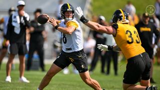 Steelers Rookie Will Howard Reveals 1 Problem He Has With Aaron Rodgers (Steelers News). Photo by Karl Roser / Pittsburgh Steelers