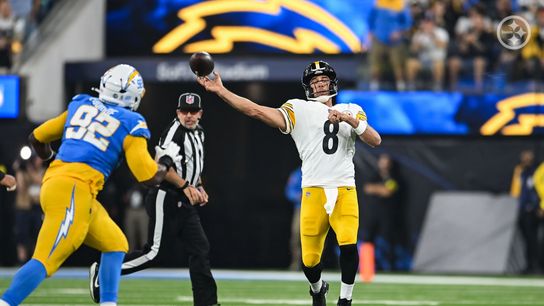Steelers quarterback Aaron Rodgers throws downfield during Pittsburgh's 25-10 loss vs the Los Angeles Chargers in Week 10 of the 2025 NFL Season. Steelers quarterback Aaron Rodgers throws downfield during Pittsburgh's 25-10 loss vs the Los Angeles Chargers in Week 10 of the 2025 NFL Season.