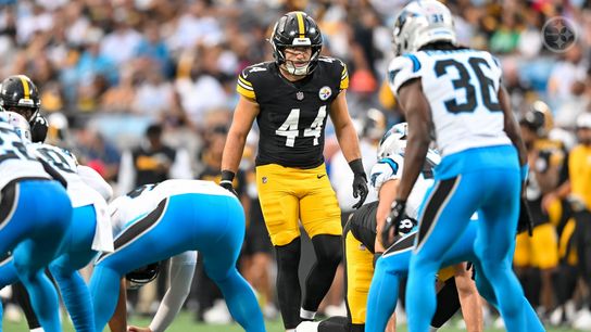 Steelers' linebacker Carson Bruener during the 2025 preseason. Steelers' linebacker Carson Bruener during the 2025 preseason.