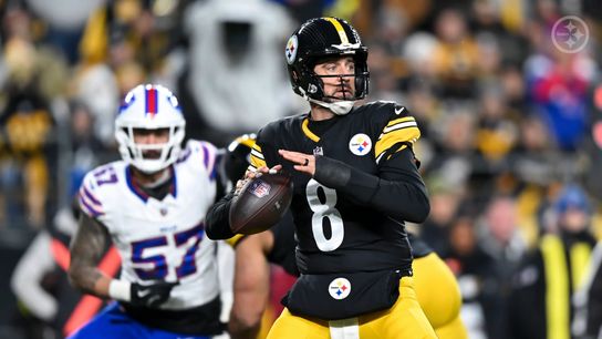 Steelers quarterback Aaron Rodgers looks to throw during Pittsburgh's 26-7 loss to the Buffalo Bills in Week 13 of the 2025 NFL Regular Season. Steelers quarterback Aaron Rodgers looks to throw during Pittsburgh's 26-7 loss to the Buffalo Bills in Week 13 of the 2025 NFL Regular Season.