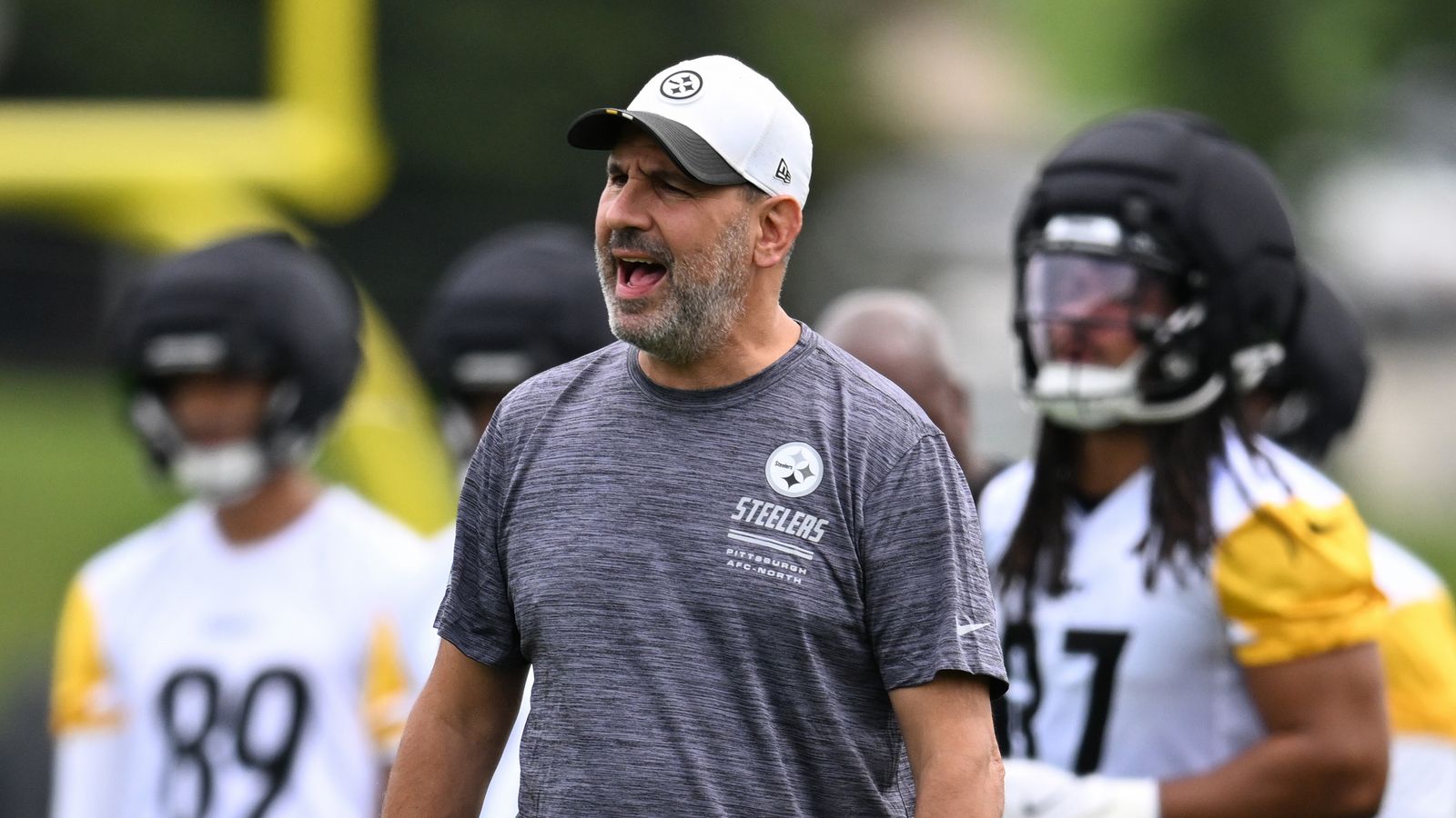 Steelers Offensive Coordinator Brian Angelichio Reveals What Max Iheanachor Needs To Do Before Taking Over (Steelers News). Photo by Barry Reeger / Imagn Images