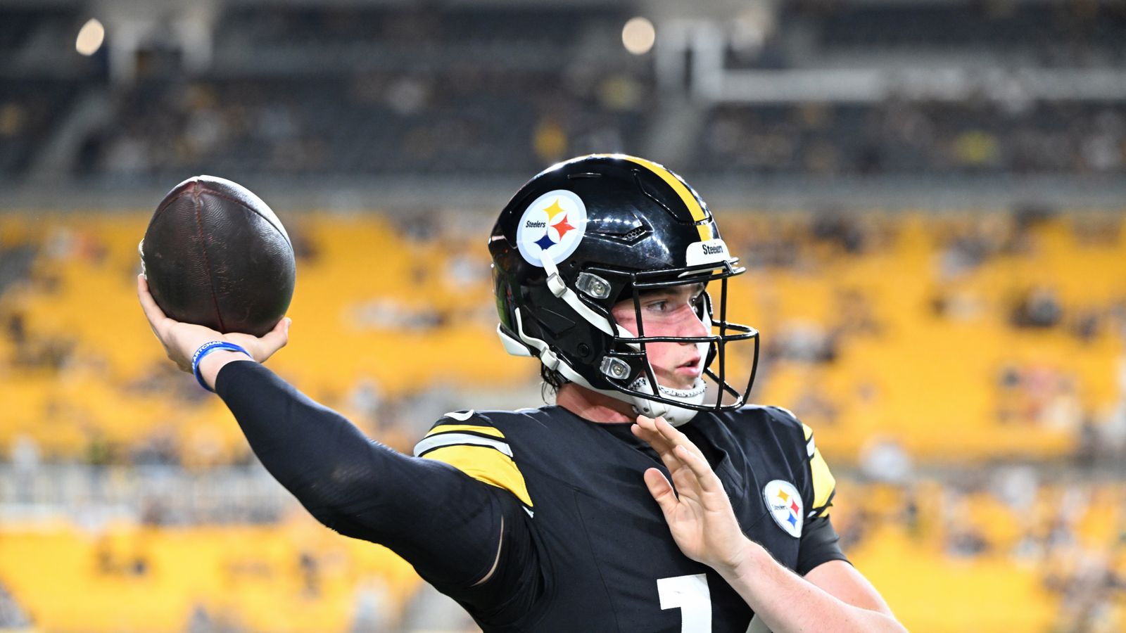 Steelers' Drew Allar Gets Strong Vote Of Confidence With One Catch Pittsburgh Can't Rush (Steelers News). Photo by Barry Reeger / Imagn Images