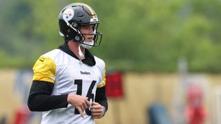 Steelers' Promising Rookie QB Drew Allar Is Now Showing Encouraging Progress (Steelers News). Photo by Charles LeClaire / Imagn Images