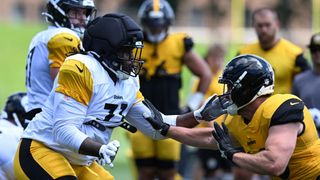 Steelers’ Max Iheanachor Finds A Breakthrough When The Pads Start Talking (Steelers News). Photo by Barry Reeger / Imagn Images