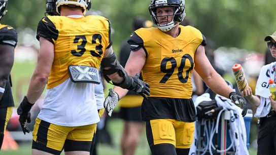 Steelers TJ Watt and Jack Sawyer Steelers TJ Watt and Jack Sawyer