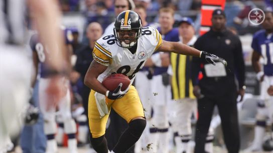 Former Steelers wide receiver Hines Ward (86) during a matchup between the Pittsburgh Steelers and Baltimore Ravens. Former Steelers wide receiver Hines Ward (86) during a matchup between the Pittsburgh Steelers and Baltimore Ravens.