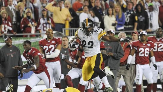 Former Steelers linebacker James Harrison during Super Bowl XLIII between the Pittsburgh Steelers and Arizona Cardinals.