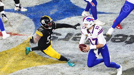 Steelers linebacker Nick Herbig (51) during a regular season game between the Pittsburgh Steelers and Buffalo Bills.