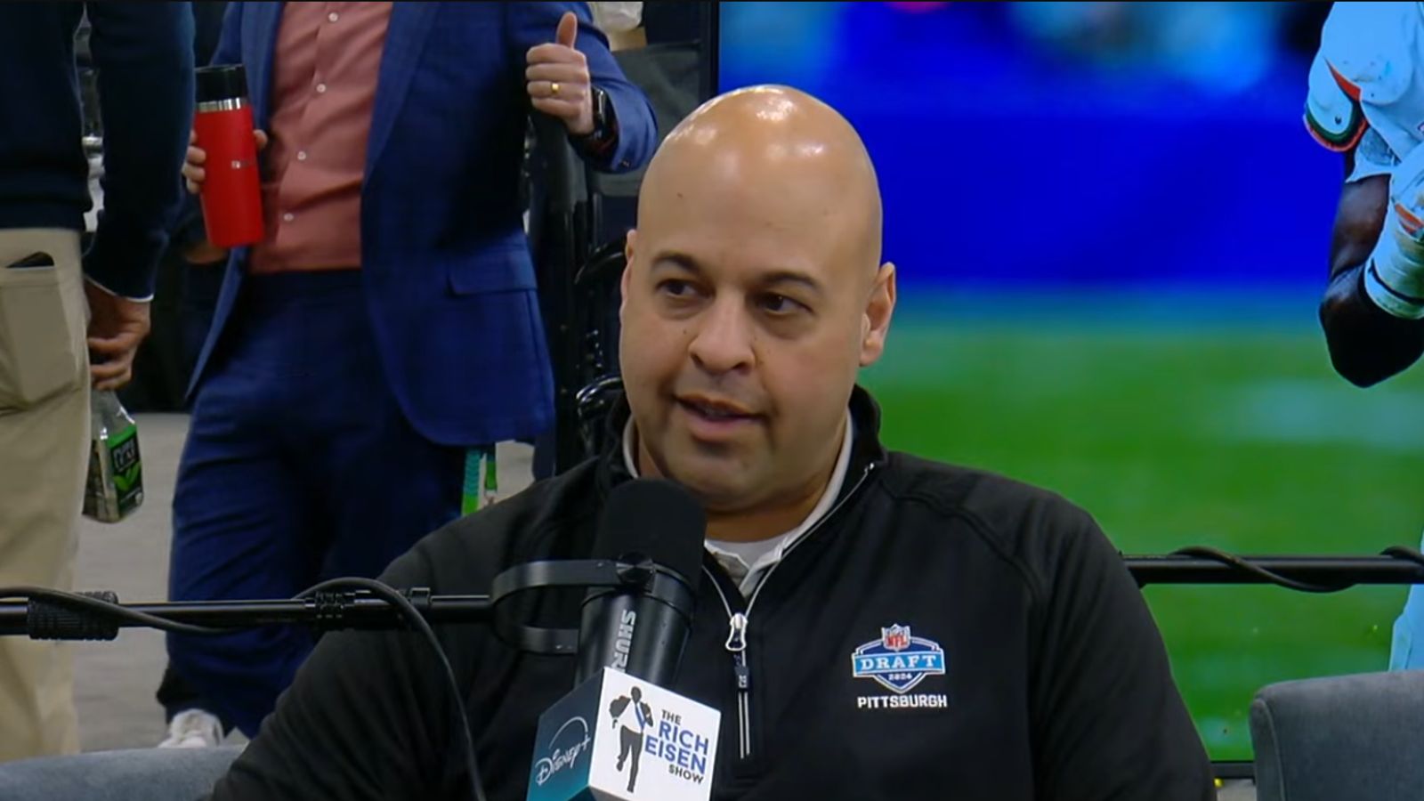 Steelers' Omar Khan Optimistic About Acquiring Offensive Players At All Costs (Steelers News). Photo by YouTube / The Rich Eisen Show