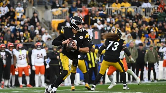 Steelers quarterback Mason Rudolph (2) during a regular season matchup between the Pittsburgh Steelers and Cincinnati Bengals.