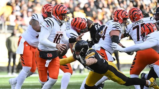 Steelers linebacker T.J. Watt (90) during a regular season matchup between the Pittsburgh Steelers and Cincinnati Bengals.