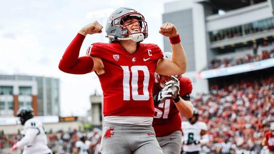 Quarterback John Mateer in a game for Washington State in 2024. Washington State John Mateer