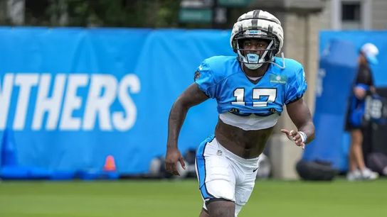 Steelers' potential trade target and current Carolina Panthers' wide receiver Xavier Legette. Steelers' potential trade target and current Carolina Panthers' wide receiver Xavier Legette.