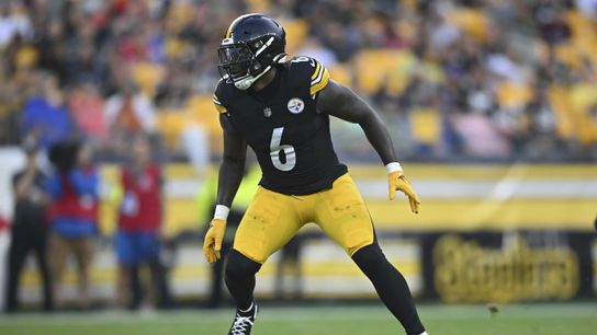 Steelers linebacker Patrick Queen drops back into coverage during a preseason game against the Buffalo Bills on August 17, 2024, in Acrisure Stadium. Steelers linebacker Patrick Queen drops back into coverage during a preseason game against the Buffalo Bills on August 17, 2024, in Acrisure Stadium.