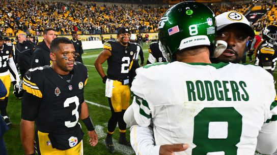 Mike Tomlin and Aaron Rodgers Share Words After Their Contest on October 24, 2024 Mike Tomlin and Aaron Rodgers Share Words After Their Contest on October 24, 2024