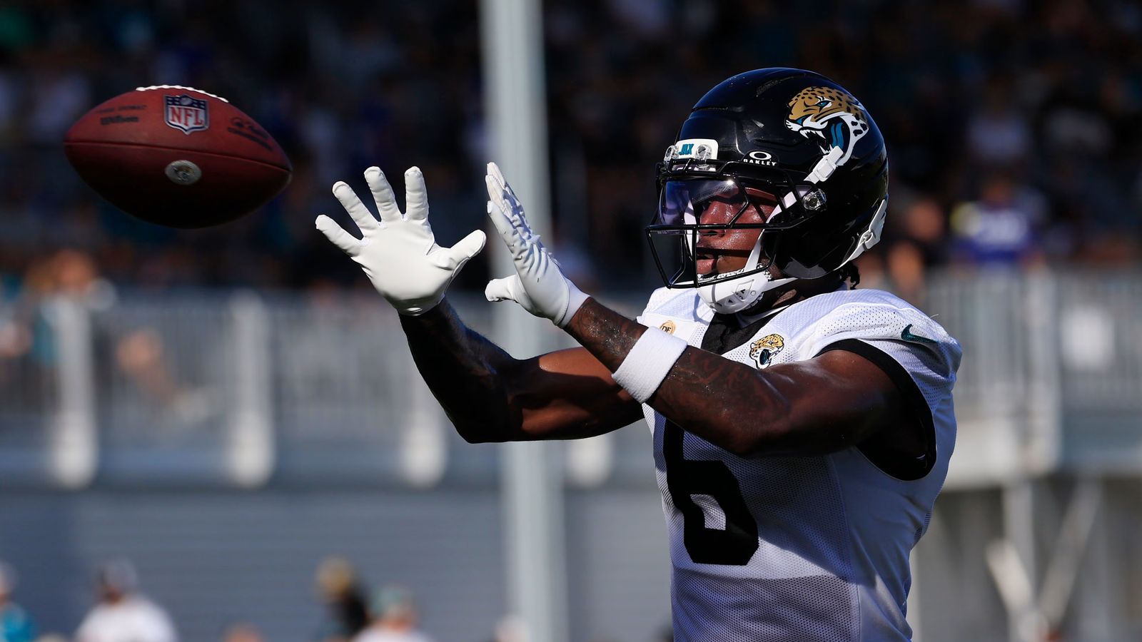 Report: Steelers Sign Veteran Safety To Bolster Depth (Steelers News). Photo by Then Jacksonville Jaguars safety Darnell Savage (6) catches a pass during an NFL training camp session at the Miller Electric Center, Sunday, Aug. 3, 2025, in Jacksonville, Fla.  