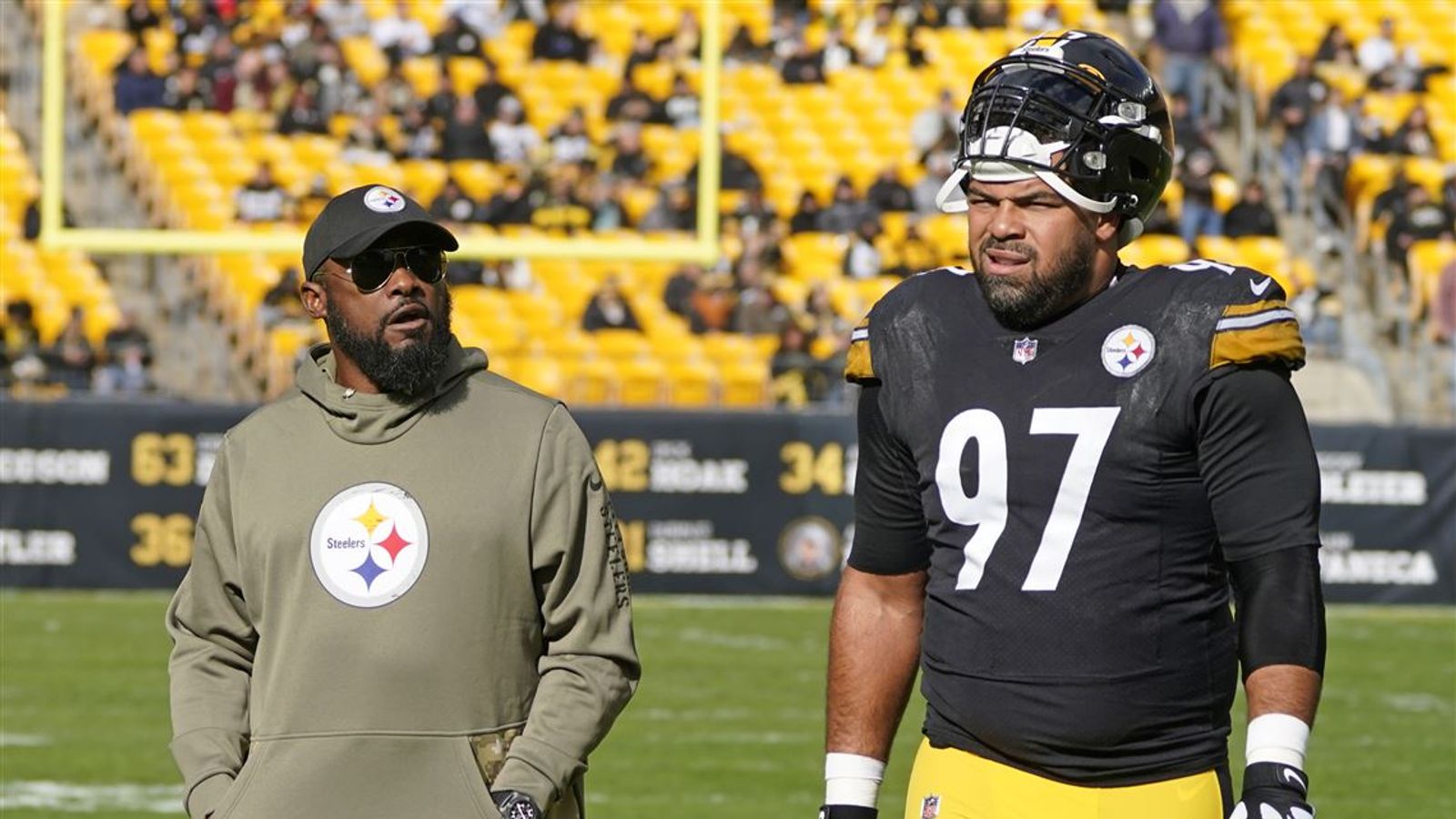 Steelers' Mike Tomlin Makes Massive Statement About Cam Heyward's Week 1 Status (Steelers News). Photo by AP Photo