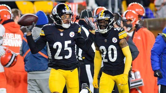 Pittsburgh Steelers' Cornerbacks Ahkello Witherspoon and Cameron Sutton
