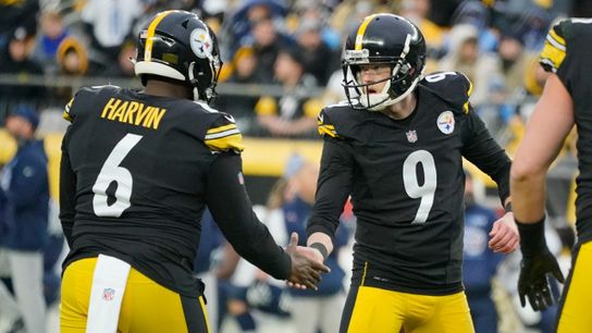 Steelers' specialist Pressley Harvin III and Chris Boswell