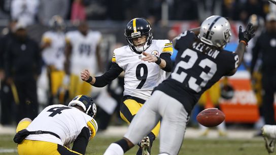 Steelers Boswell Slips versus Raiders (AP Photo/D. Ross Cameron) Steelers Chris Boswell