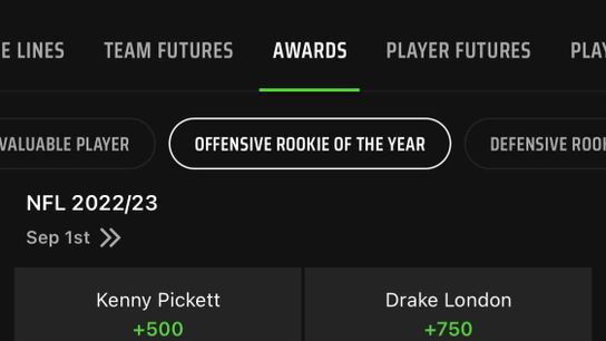 Kenny Pickett OROY odds