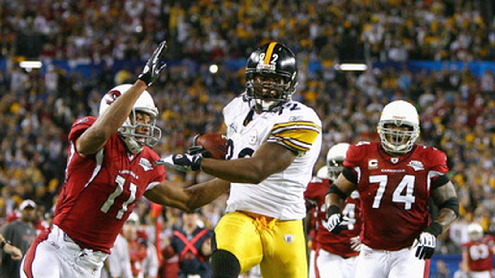 Steelers Great James Harrison Believes Larry Fitzgerald Had Shot To Punch The Ball Out During Super Bowl XLIII