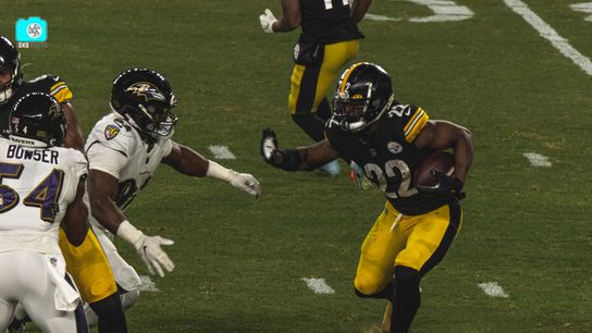 Steelers running back Najee Harris vs. Baltimore Ravens at Heinz Field.