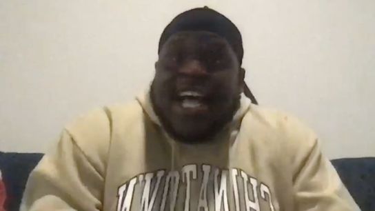 Kevin Dotson's Reaction to Najee Harris Being Drafted (Draft News)