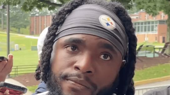 Steelers WR Diontae Johnson at training camp 2022