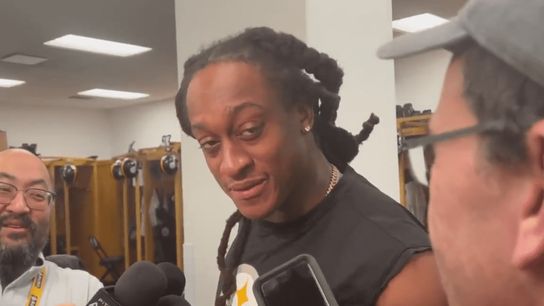 Steelers' Terrell Edmunds Talks With the Media About His 1 Big Mouth-Watering Rookie "Pancake" in Carolina (Commentary)