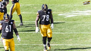 New Speculation Of The Steelers Trading James Daniels Confusing  (James Daniels). Photo by Jordan Schofield / SteelerNation (Twitter: @JSKO_PHOTO)