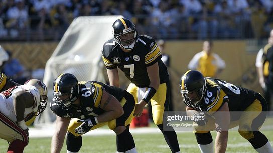 Steelers greats Ben Roethlisberger and Alan Faneca