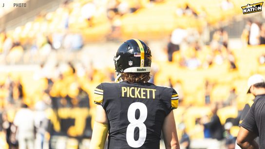 Pittsburgh Steelers' rookie quarterback Kenny Pickett before a regular season game in 2022. Pittsburgh Steelers' rookie quarterback Kenny Pickett before a regular season game in 2022.