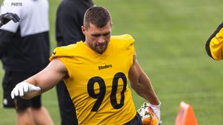 Steelers' T.J. Watt Surprising Everyone As He Is Nowhere To Be Seen At Day 1 OTAs (T.J. Watt). Photo by Jordan Schofield / SteelerNation (Twitter: @JSKO_PHOTO)