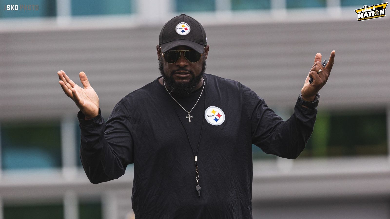 steelers fur hat