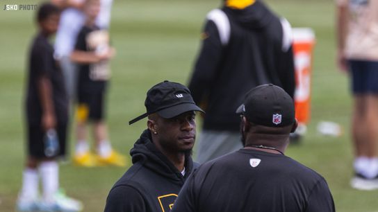 Steelers Ike Taylor and Mike Tomlin