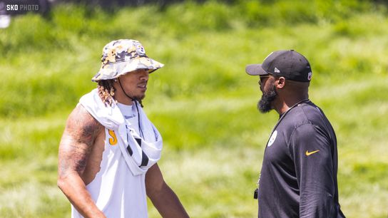 Steelers head coach Mike Tomlin and wide receiver Chase Claypool