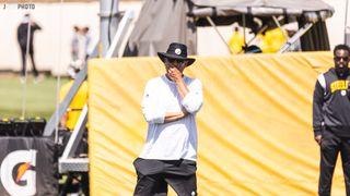 The Steelers Top 3 Options For Senior Offensive Assistant (Steelers News). Photo by Jordan Schofield / Steeler Nation (JSKO_PHOTO TWITTER)